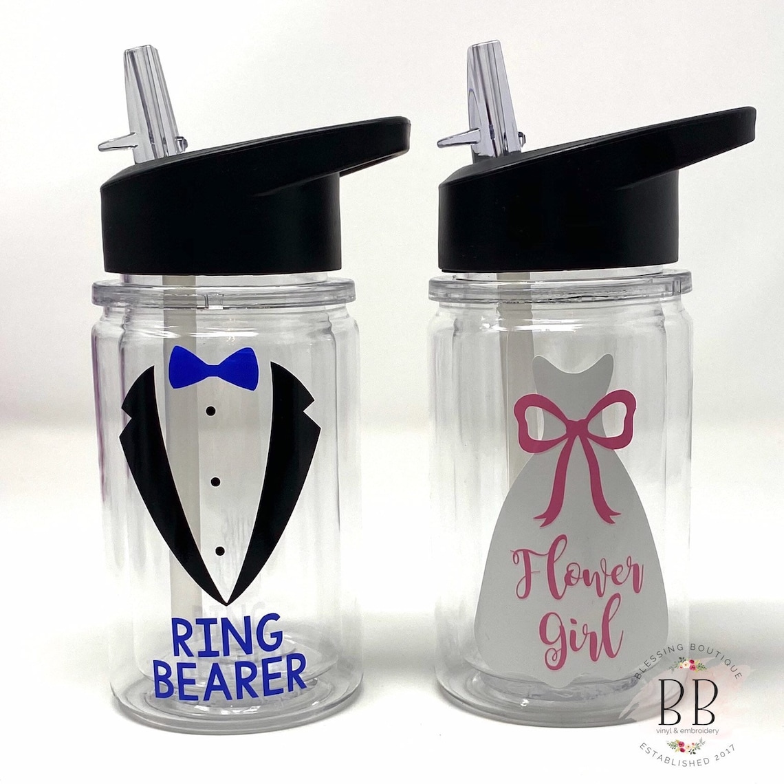 Flower Girl Water Bottle Ring Bearer Water Bottle Wedding Etsy