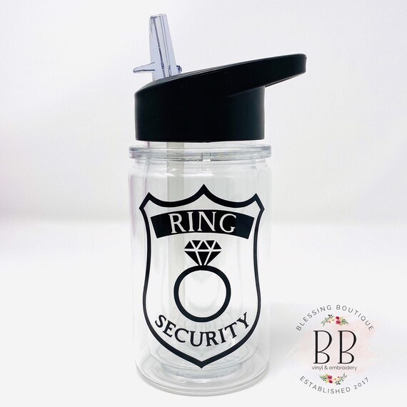 Ring bearer shop water bottle