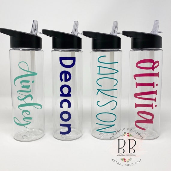 Ring Security water bottle 20 oz with flip top straw