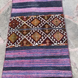 Kilim Rug, Anatolian Kilim Rug, Indoor Rug, Handwoven Rug, Vintage Kilim Rug, Turkish Kilim Rug, Bohemian Area Rug, 3’5x5’2