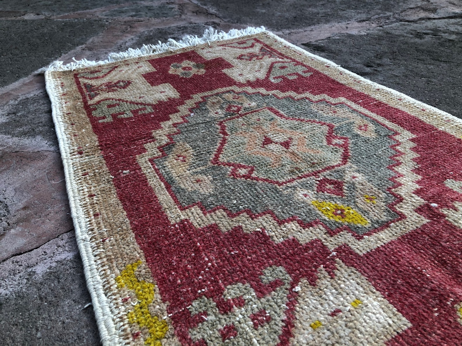 Small Turkish Rug Vintage Small Turkish Rug Decorative Small Etsy