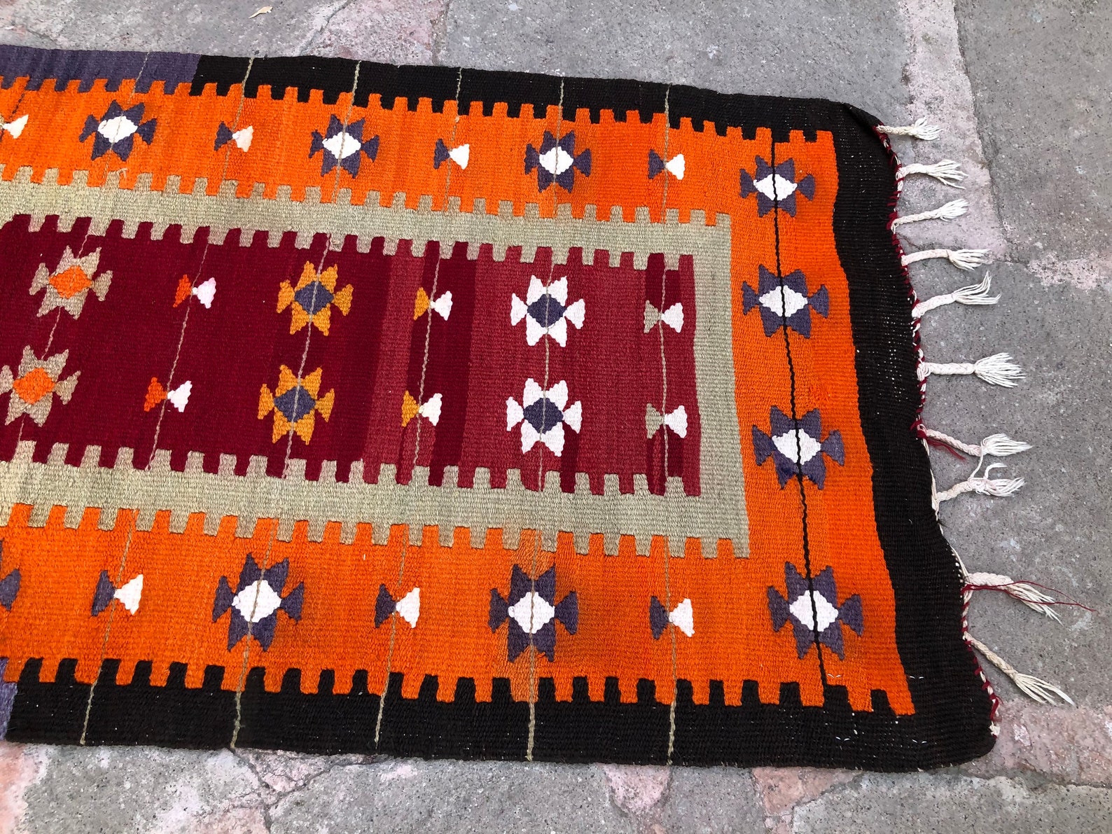 Turkish Prayer Kilim Rug Decorative Kilim Rug Ethnic Kilim Etsy