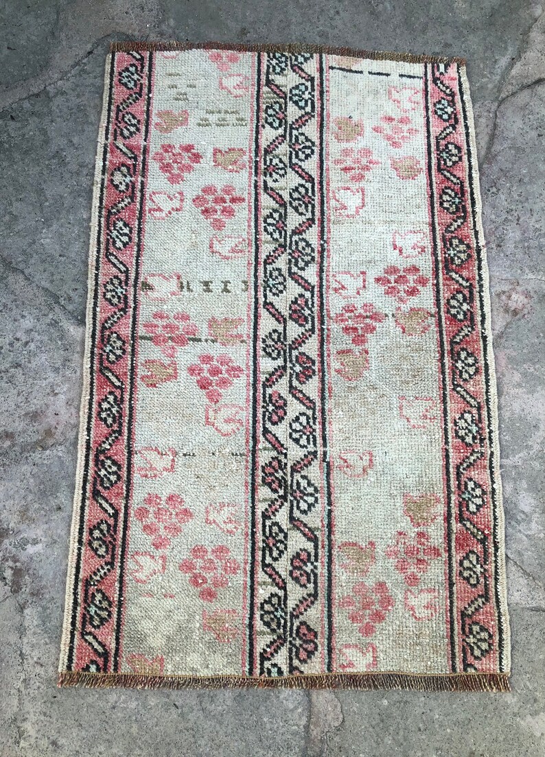 Small Rugs Turkish Small Rug Vintage Small Rug Oushak Small Etsy