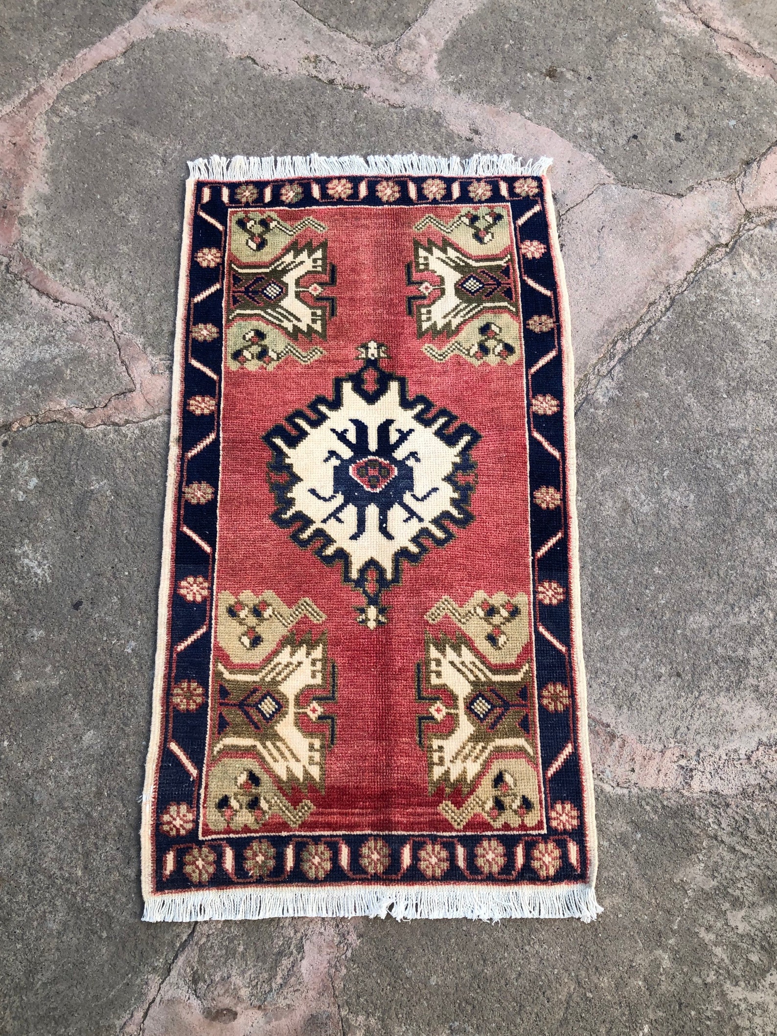 Oriental Door Mat Turkish Small Carpet Bohemian Entry Rug Etsy
