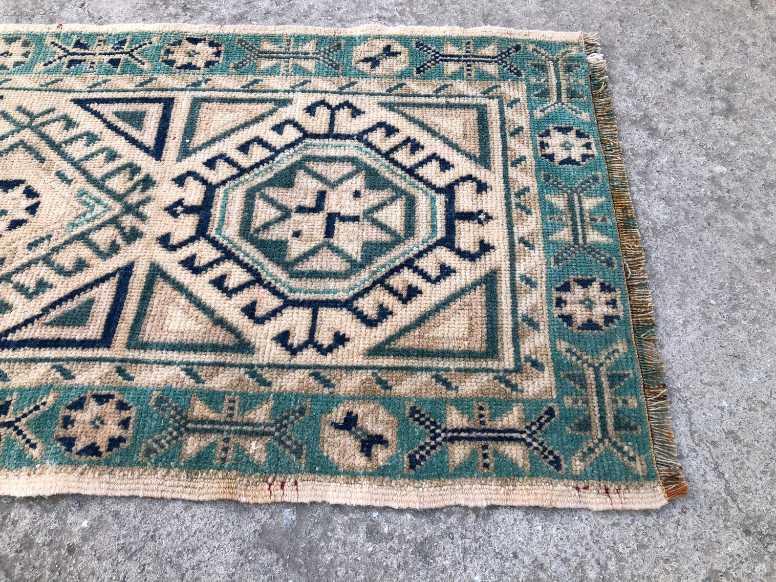 Turkish Small Rug Coffee Table Placemat Shoe Mat Yastik Etsy