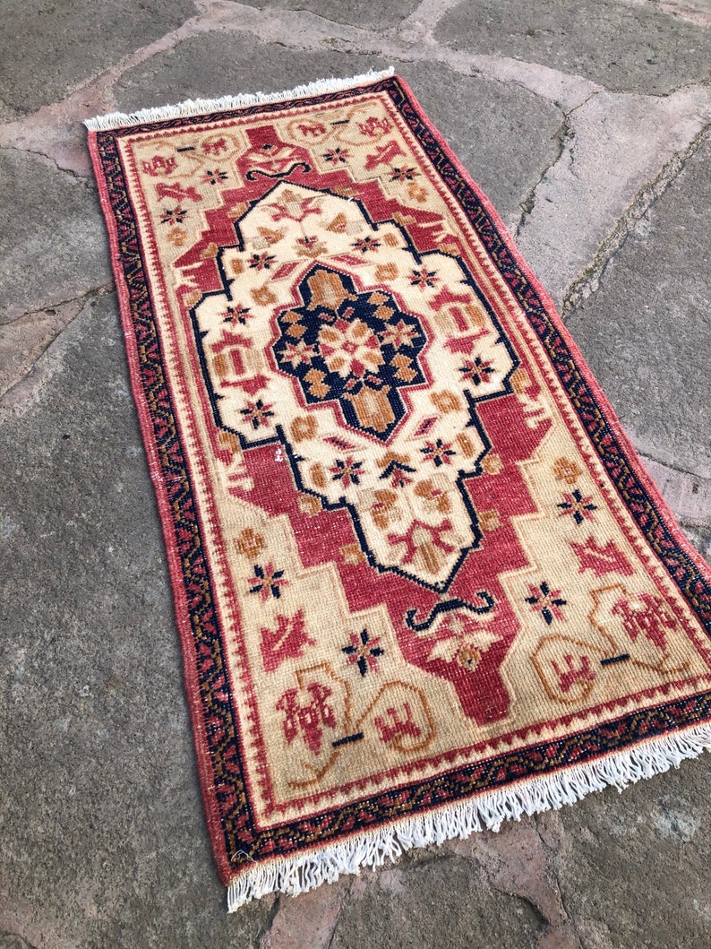 Turkish Rug Door Mat Rug Entryway Rug Tribal Rug Bedside Etsy