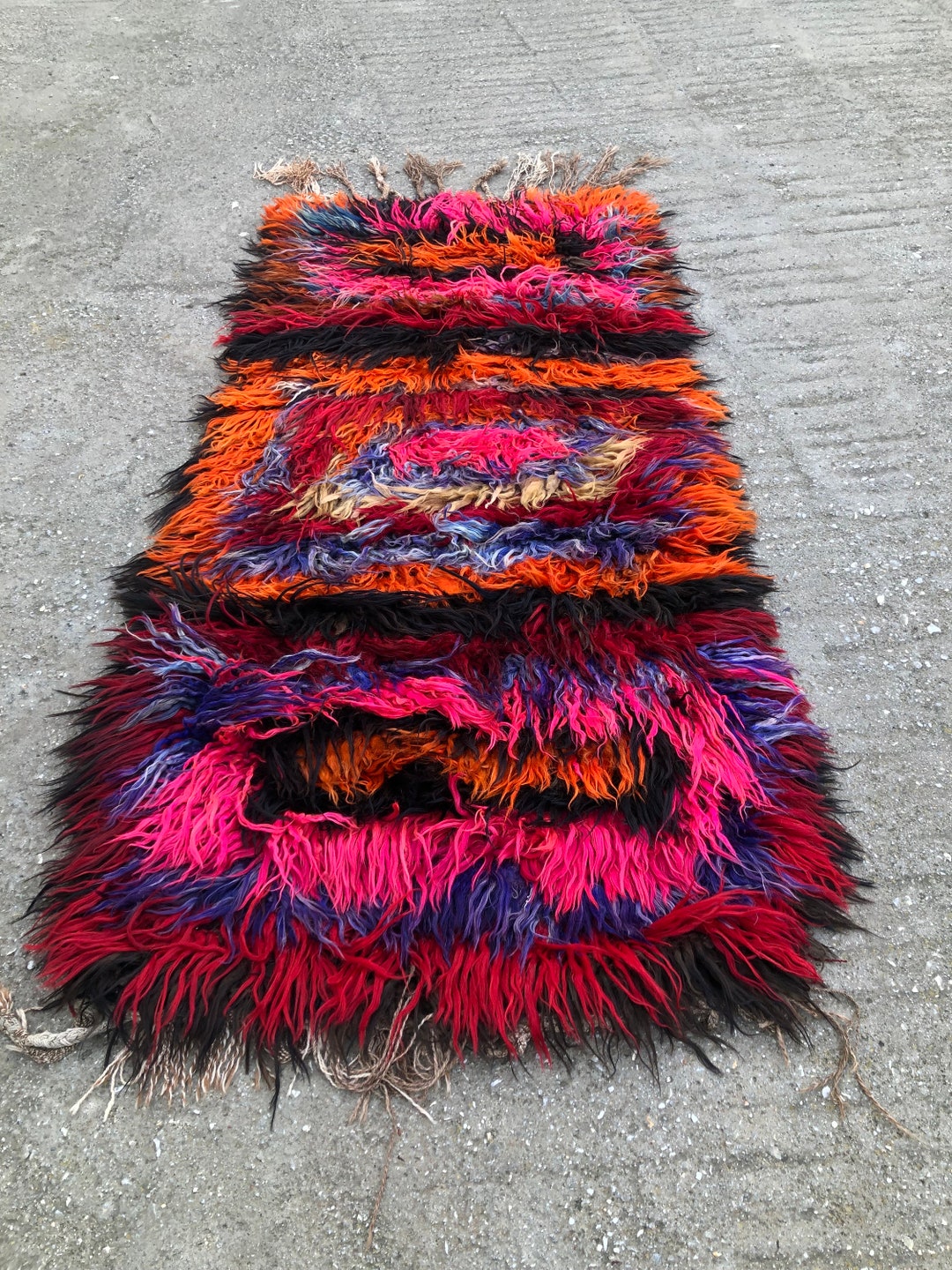 Shaggy Turkish Rug, Flokati Design Turkish Rug, Tulu Turkish Rugs ...