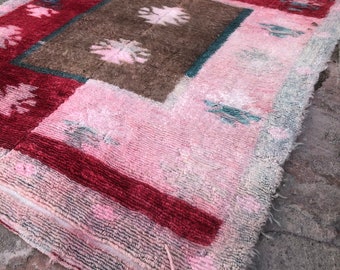 Tribal Turkish Rug, Soft Pile Vintage Rug, Turkish Area Rug, Oushak Rug, Handmade Rug, Anatolian Bohemian  Rug, Turkish Ethnic Rug, rugs