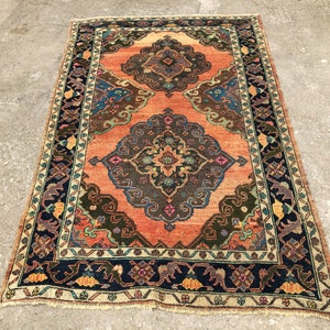 Area Rug, Bohemian Rug, Oushak Rug, Turkish Rug, Anatolian Rug, Oriental Rug, Turkish Carpet, Ushak Carpet, Handmade Area Rug, 3.11x6.1
