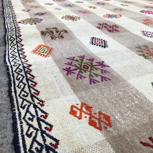 Vintage Turkish Kilim, Area Kilim Rug, Anatolia Kilim Rug, Interior Design Kilim Rug, Colorfull Kilim Rug, Handmade Turkish Kilim Rug