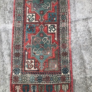 FREE SHIPPING Small Turkish Rug, Door Mat Rug, Bedside Rug, Decorative Vintage Small Turkish Rug,  Oushak Rugs, Turkish Bath Rugs  1&#39;9 x 3’2