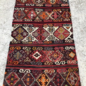 Hallway Kilim Runner Rug, Turkish Kilim Runner Kitchen Kilim Runner Rug, Chic Kilim Runner Rug, Kilim Runner, Anatolian Kilim Runner Rugs,