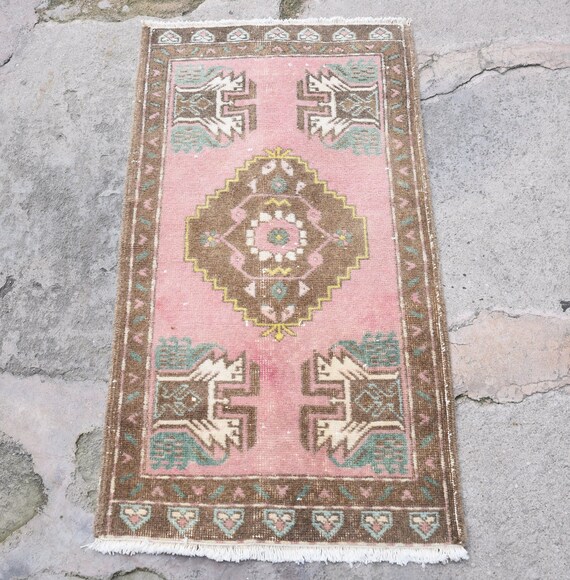 Doormat Rug Bath Rug Vintage Turkish Small Rug Anatolian Etsy
