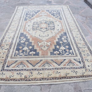 Tappeto turco Oushak, tappeto vintage per soggiorno, tappeto orientale multicolore, tappeto decorativo per camera degli ospiti, tappeto decorativo per soggiorno, 6&#39;7x10&#39;5