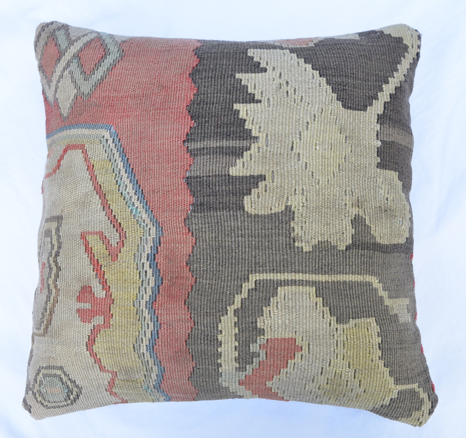 Pillow Cushion Kilim Cover Case Vintage Kilim Wool and Cotton Etsy