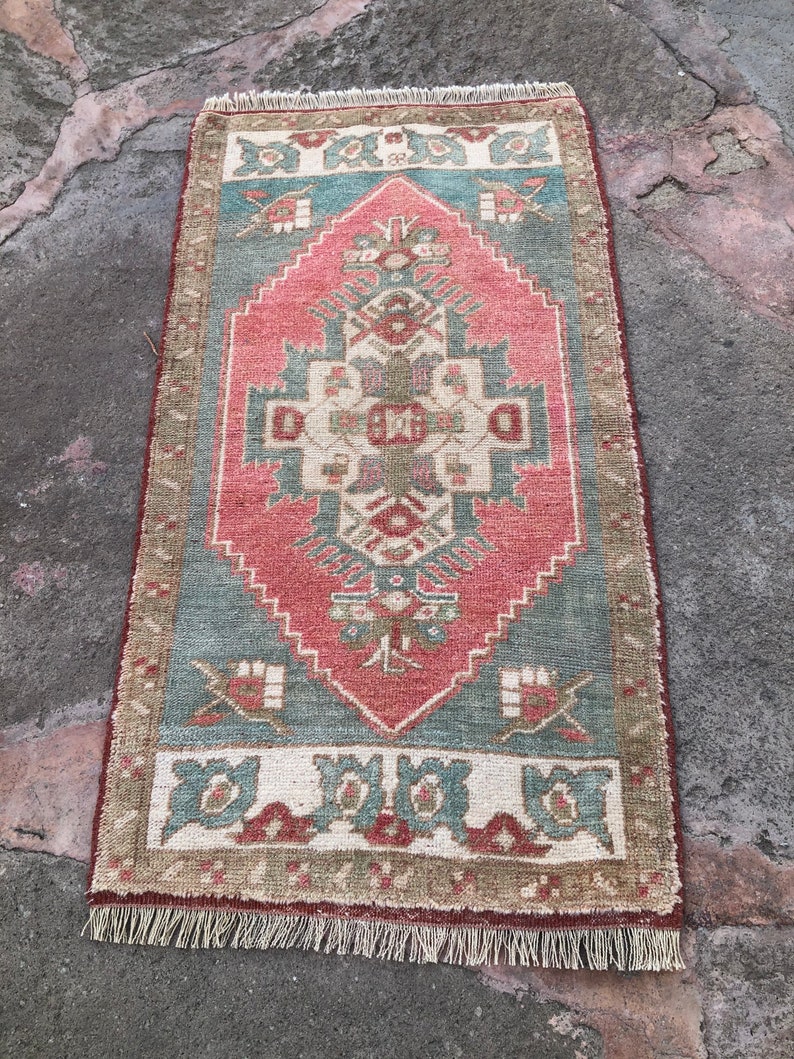 Small Turkish Rugs, Vintage Small Rugs, Door Mat Rug, Bathroom Rugs ...