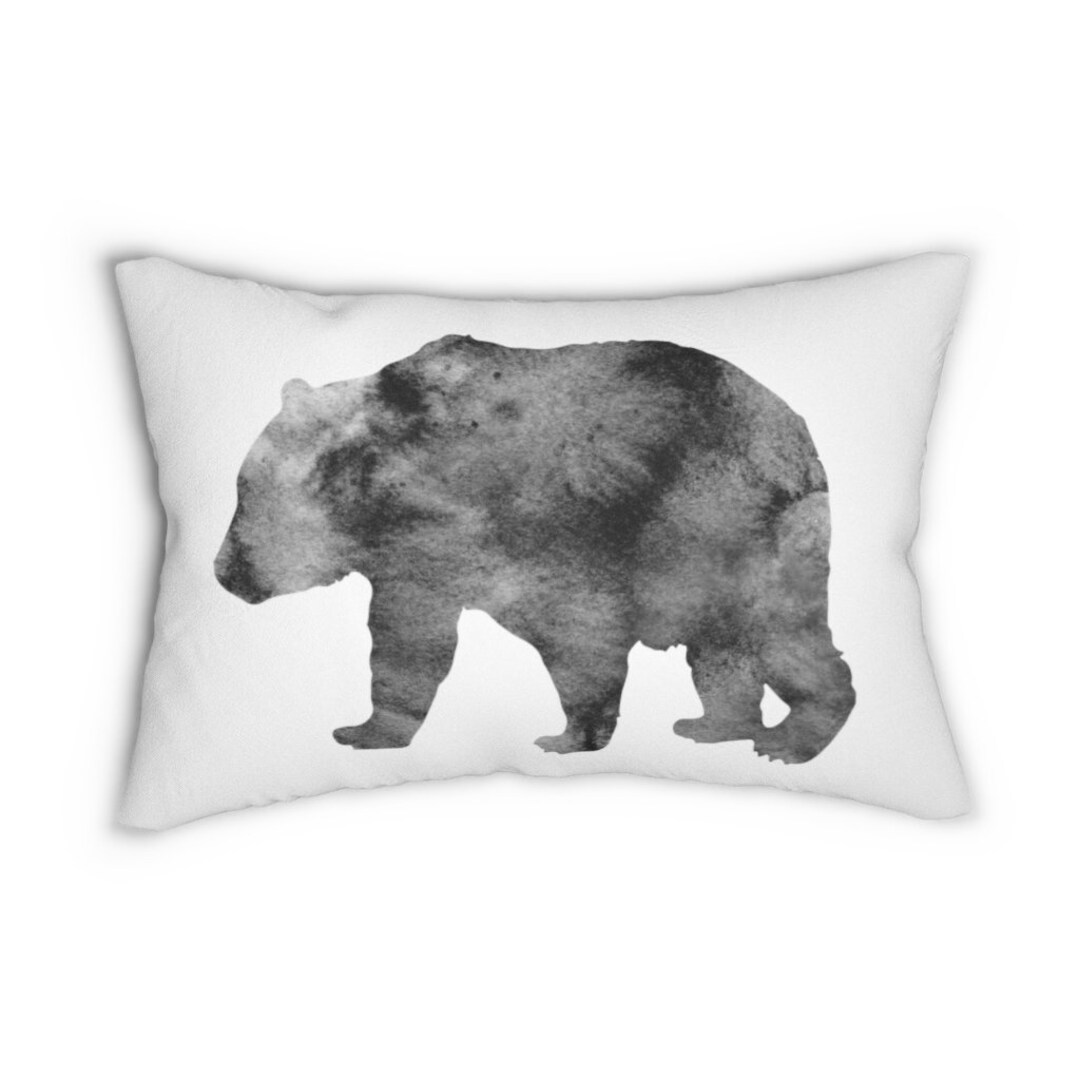 Bear Nursery Decor Bear Cave Baby Grey Watercolour Etsy
