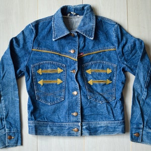 Vintage HARLEM Denim Jacket, Made in FINLAND, 90s Retro Denim Wear 