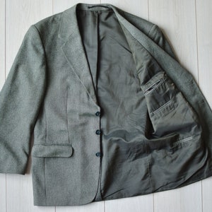 80s vintage sport coat, 100% pure new wool retro wedding blazer, Formal office jacket, 90s business suit - Men&#39;s MEDIUM size