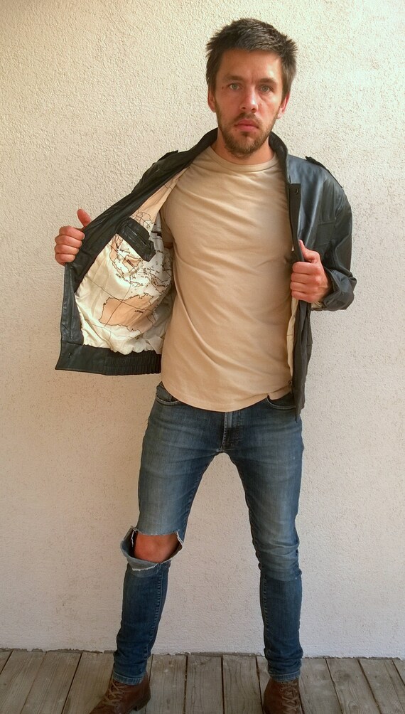90s leather jacket, vintage jacket, 90s, bomber ja