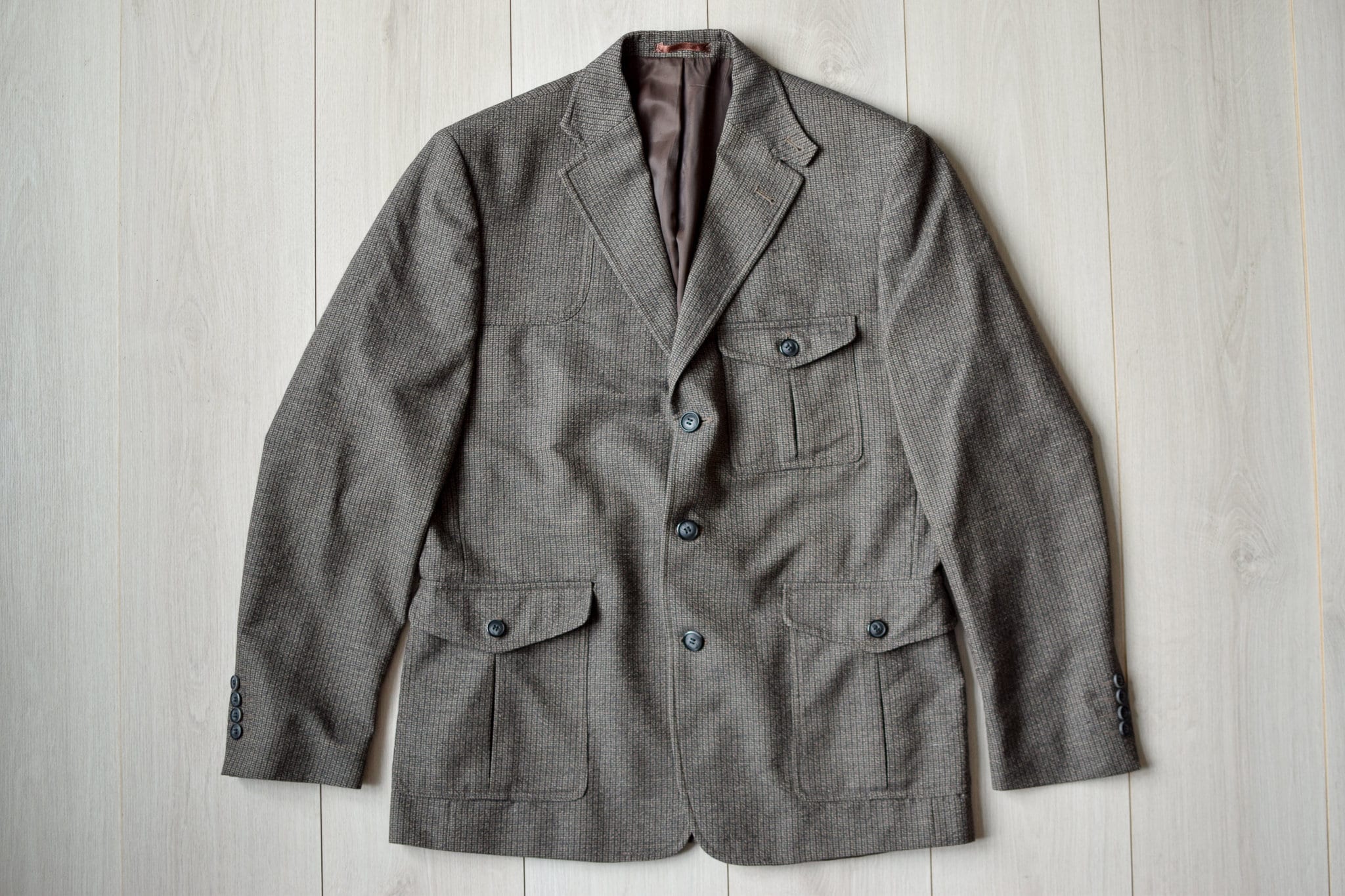 スーツ 90s 00s vintage wool double set up grey Vintage Dark Grey Suit, Double Breasted Jacket and Pants