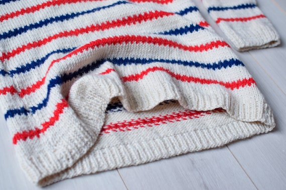 Handmade nordic sweater, Vintage Christmas jumper… - image 4