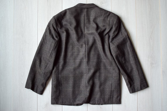 Brown virgin wool blazer, Spanish suit jacket, gl… - image 4