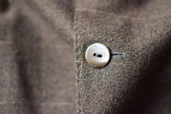 Brown virgin wool blazer, Spanish suit jacket, gl… - image 6