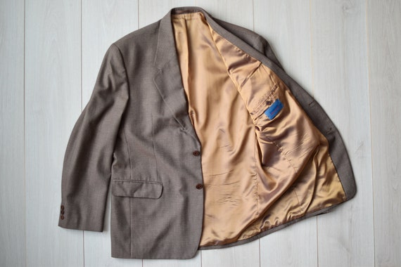 Vintage FINLAND summer blazer, 80s LUHTA men's re… - image 3