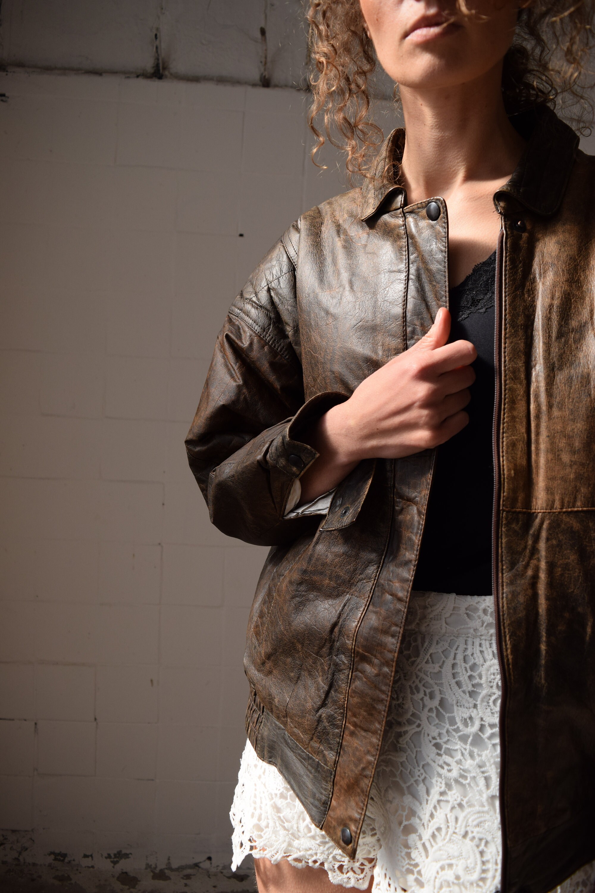 outdoor leather jacket
