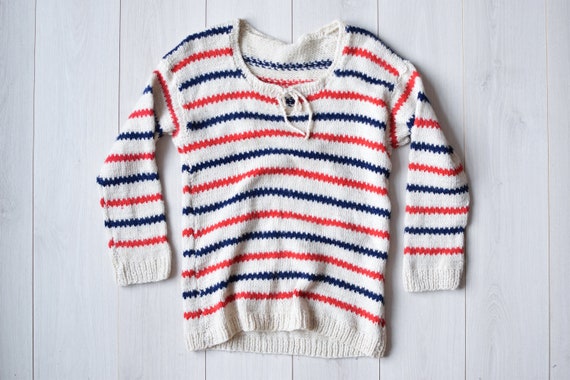 Handmade nordic sweater, Vintage Christmas jumper… - image 1