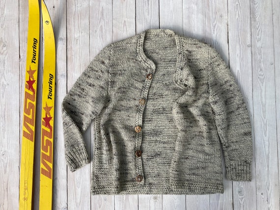 Authentic handmade 70s Scandinavian woolen jacket… - image 8