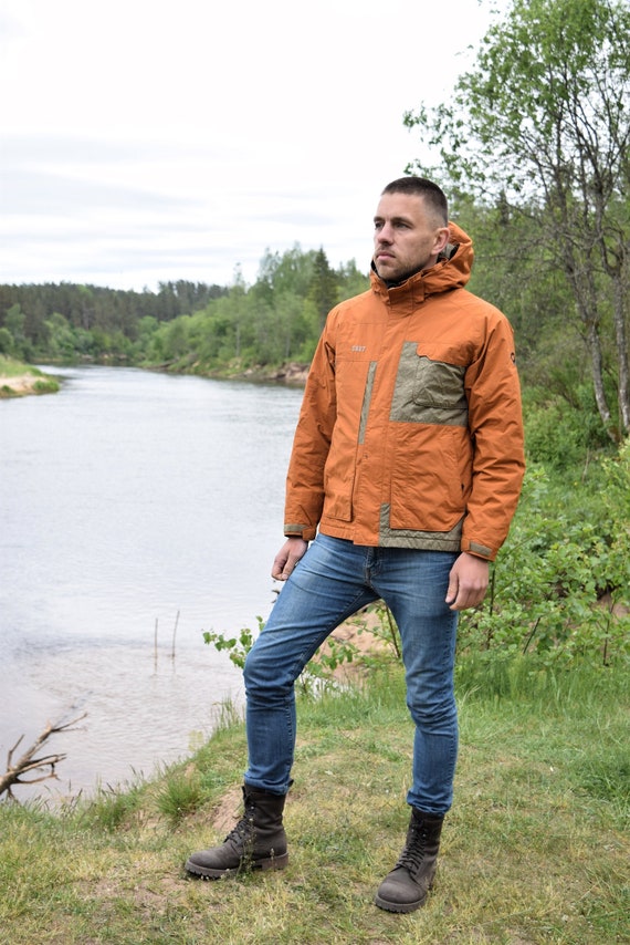 Orange COLUMBIA Jacket - Vintage Outdoor Jacket - High