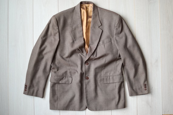 Vintage FINLAND summer blazer, 80s LUHTA men's re… - image 1