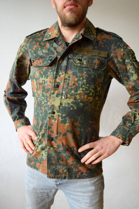 termómetro escaramuza difícil Chaqueta militar alemana chaqueta de campaña camuflaje - Etsy México