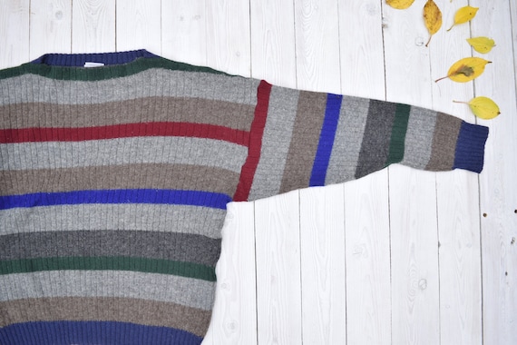 Vintage striped online sweater mens