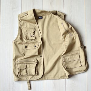 Vintage MIL-TEC utility vest, Retro 90s pocket jacket, Military uniform vest, Adventure vest, Fishing vest - Men&#39;s MEDIUM size