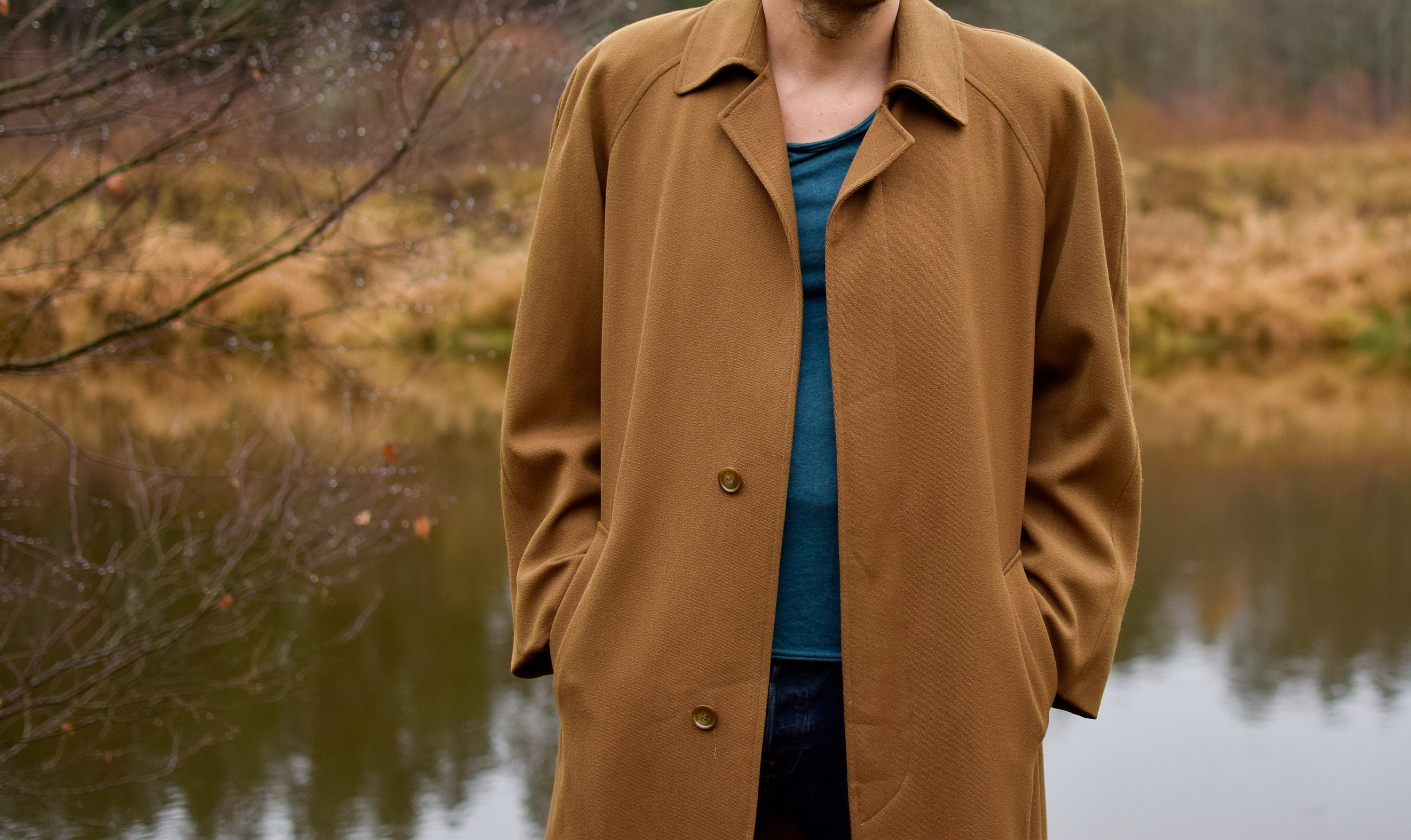 ジャケット・アウター SULLEN 80s Vintage Super Long Coat. Womens Leather Coat Green S-M-L Long SOFT Lambskin Vintage