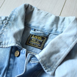 90s vintage LEE denim jacket, American grunge jeanswear, Acid wash jean jacket, Blue jeans jacket - Men&#39;s
