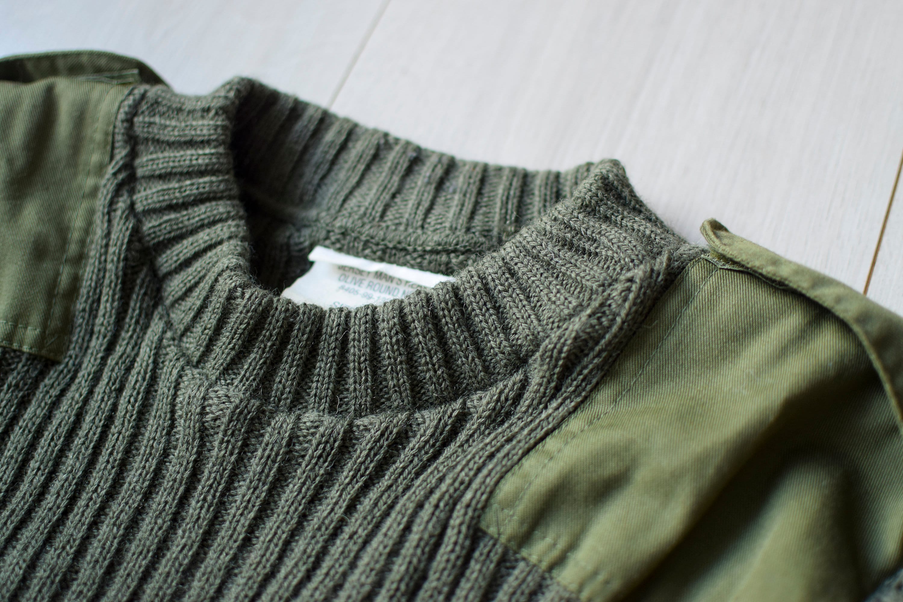 Vintage Wool Military Sweater: Forest Green Army Jumper, Men's S Vintage Wool Military Sweater: Forest Green Army Jumper, Men's S