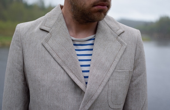Vintage 80s Sport Coat - Made in Finland Tweed Jacket