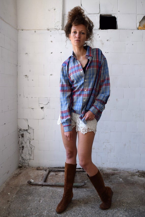 ralph lauren plaid shirt womens