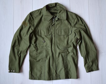 Vintage Military Jacket Army Jacket Khaki Military Shirt Khaki