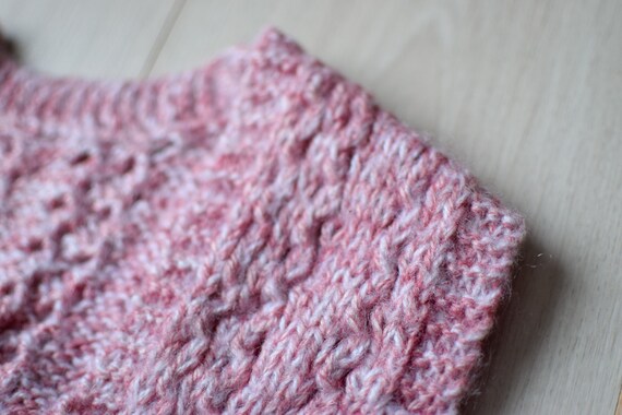 Pink vintage sweater vest, 90s knit vest, handmad… - image 5