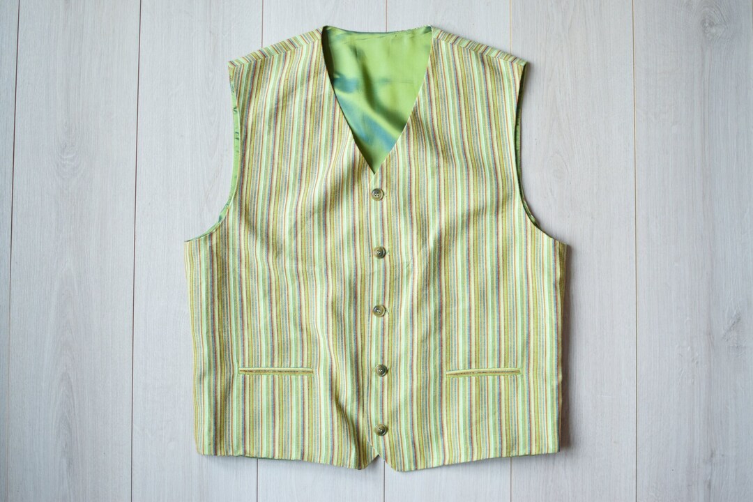 80s Green Mesh Top String Vest