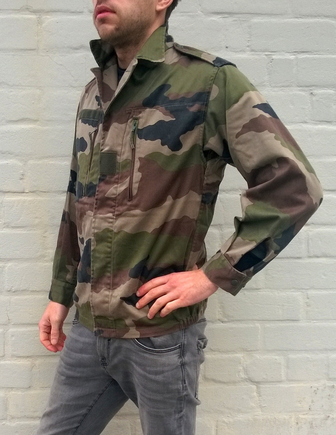 New French army F2 olive field jacket combat coat surplus military khaki 