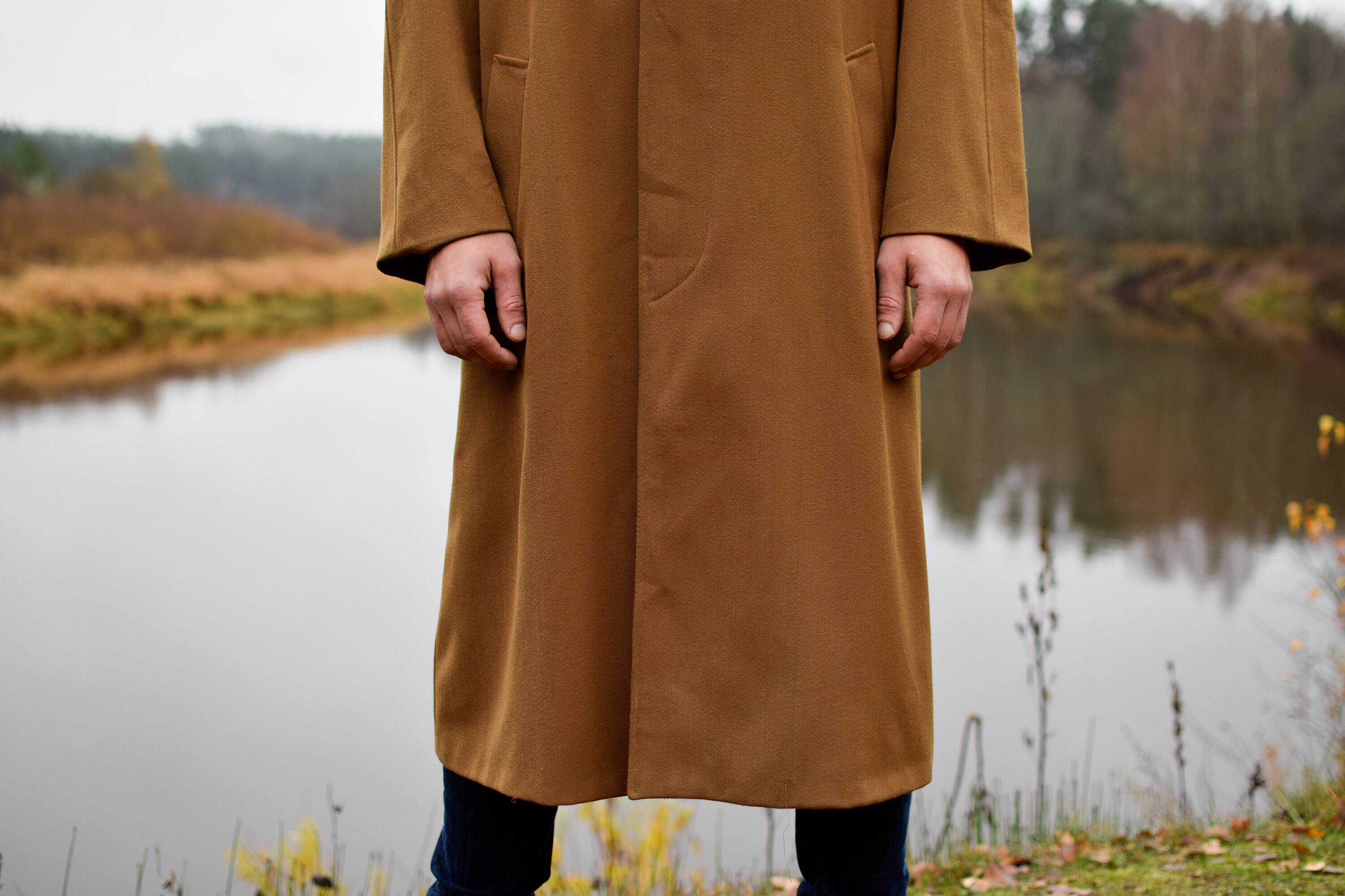 ジャケット・アウター SULLEN 80s Vintage Super Long Coat. Womens Leather Trench Coat Black S-M Long Lambskin Vintage
