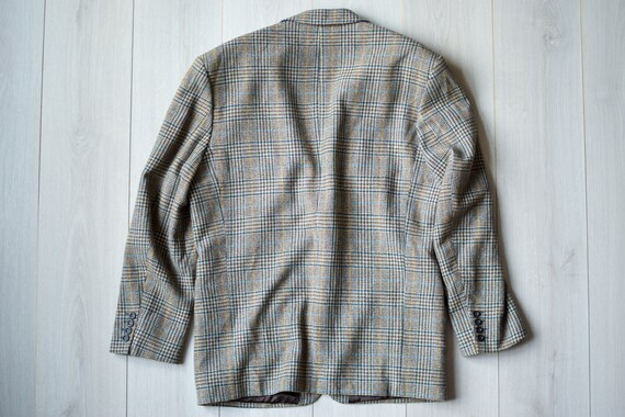 Retro 80s FINNISH glen check suit, 90s Scandinavi… - image 9