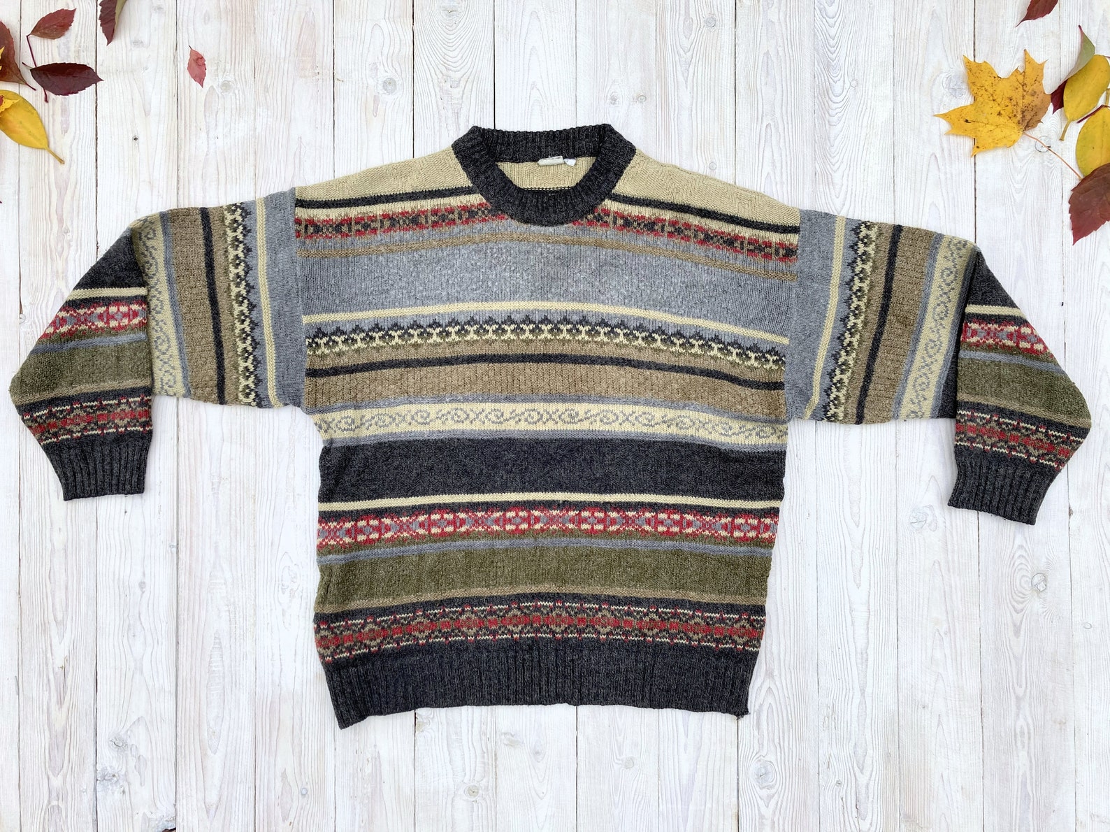 Pull italien à motifs Made in Italy pull vintage des | Etsy