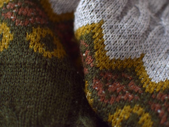 Knitted nordic native pattern sweater, Cozy winte… - image 7